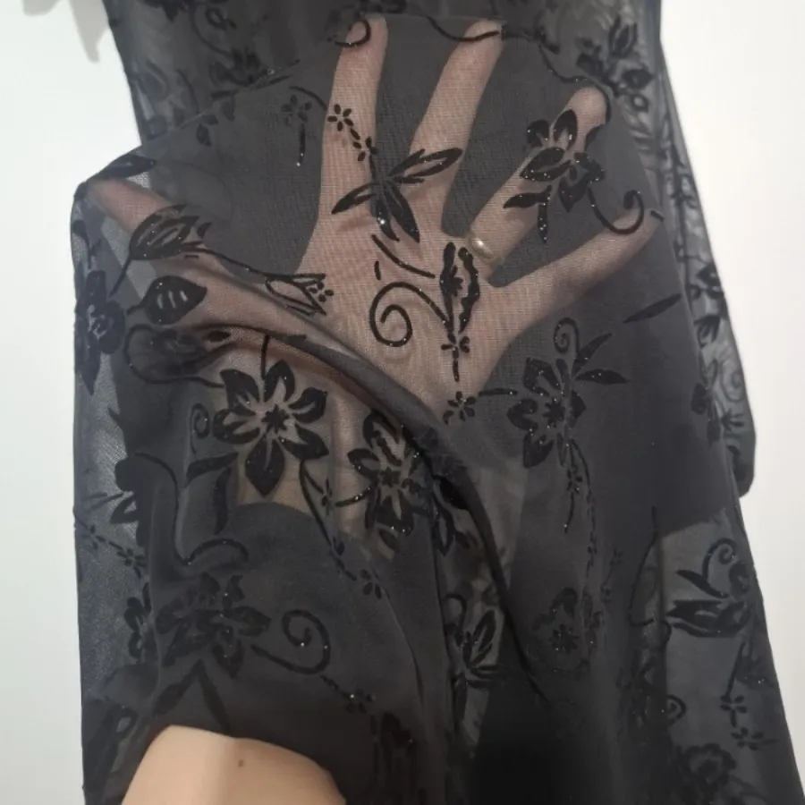 پیراهن حریر مشکی