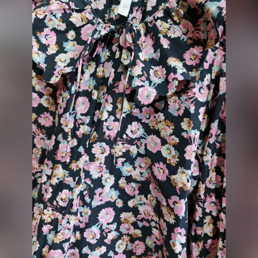 پیراهن نخی H&M گلگلی