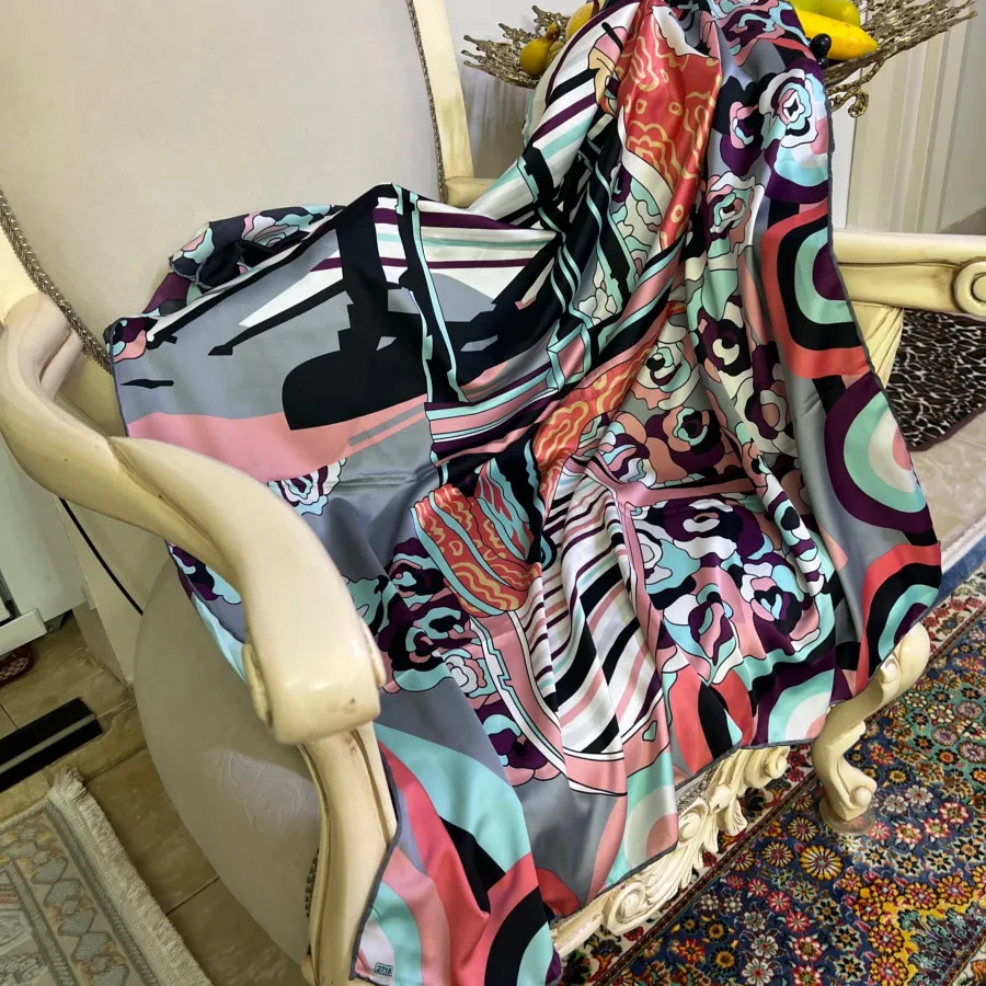 روسری ساتن ابریشم