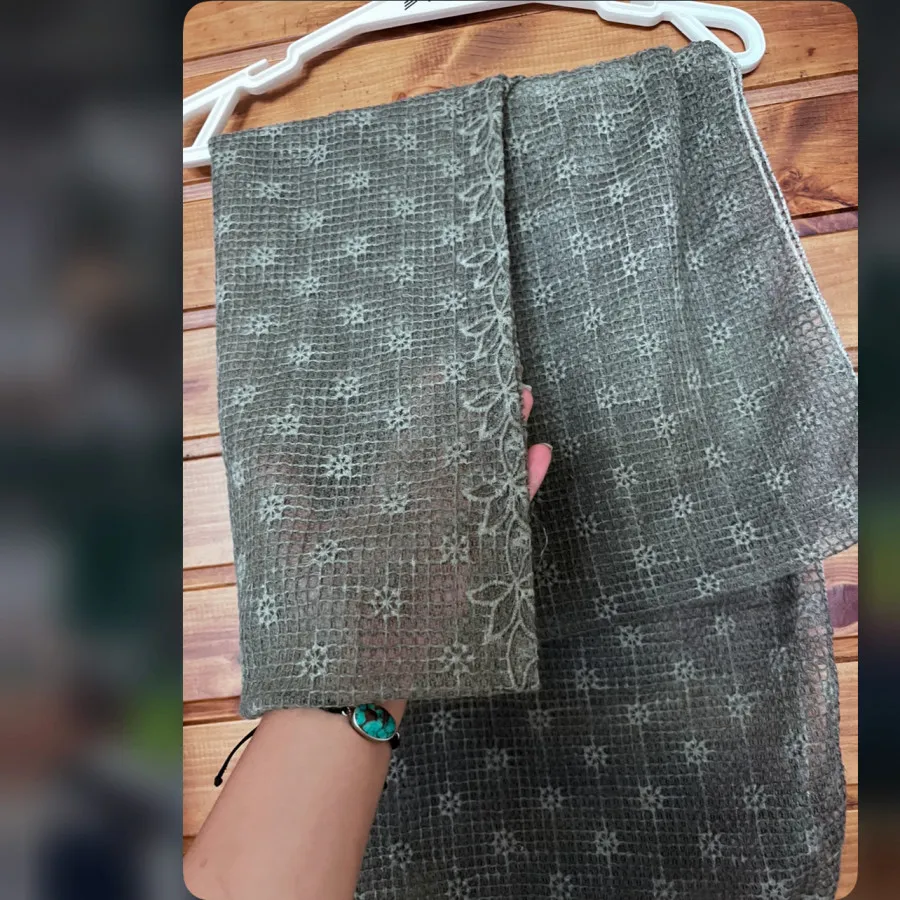 شال خامه دوز قلاب بافی