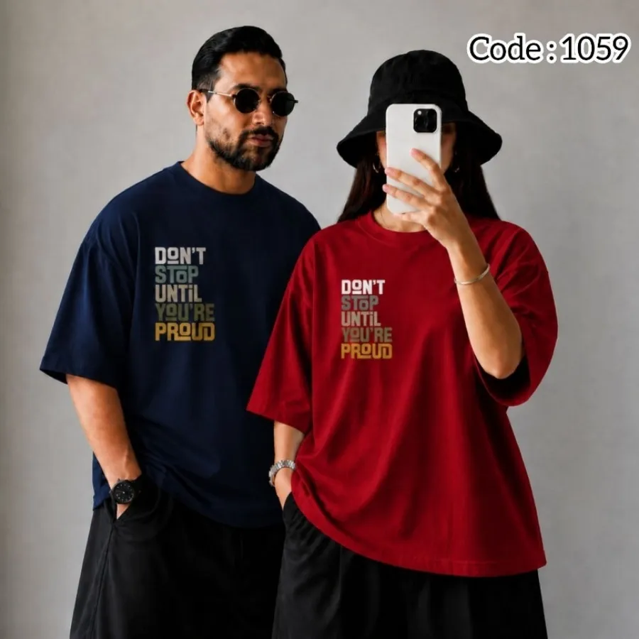 تیشرت باکسی DONT STOP