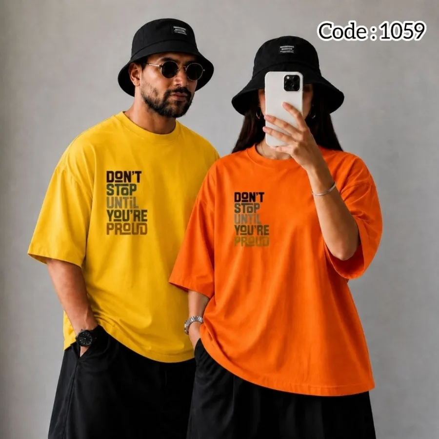 تیشرت باکسی DONT STOP