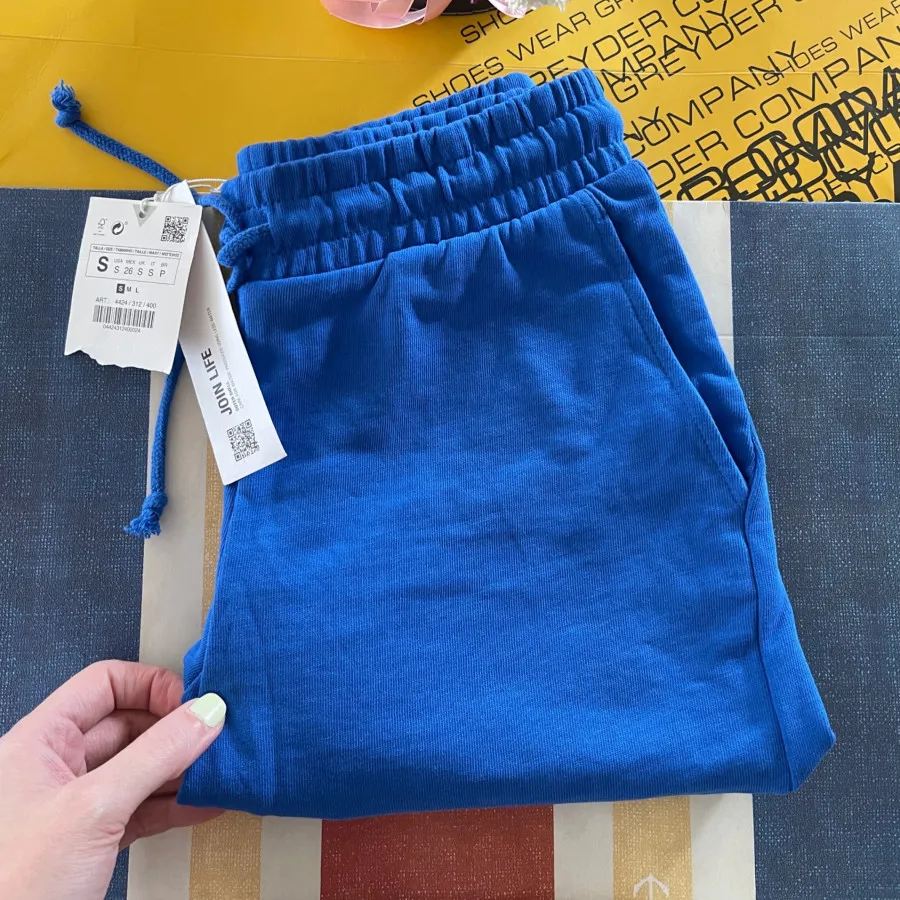 شلوارک آبی کاربنی ZARA