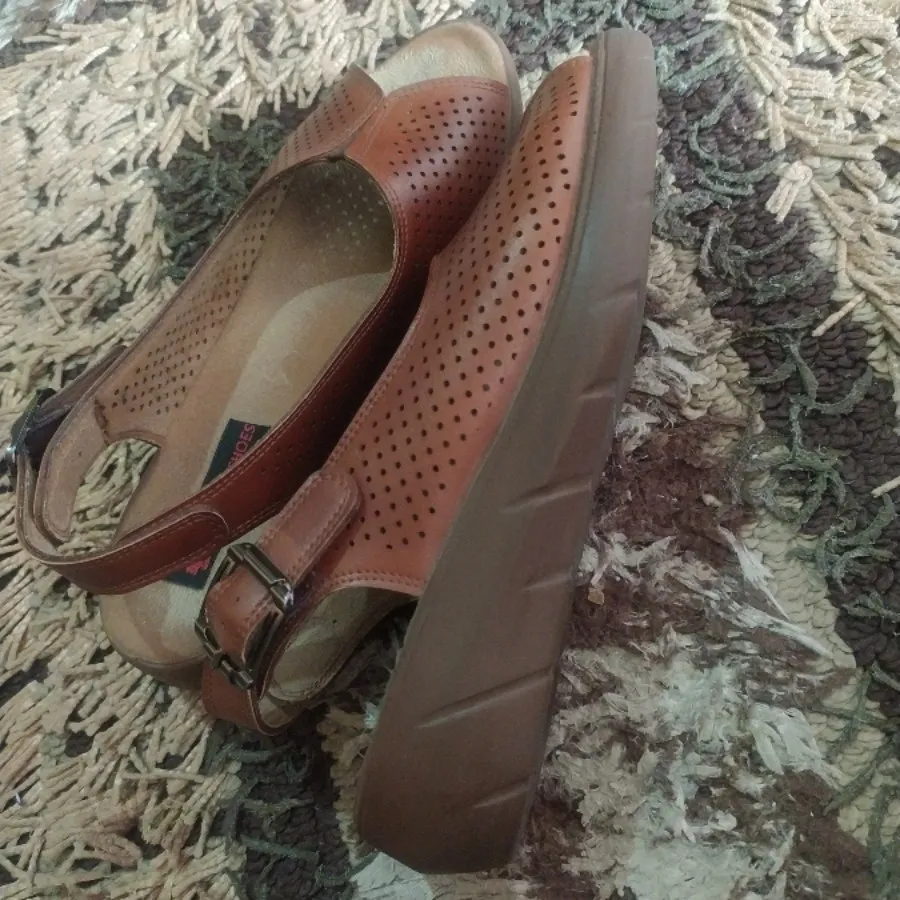 کفش چرم طبی تابستونی