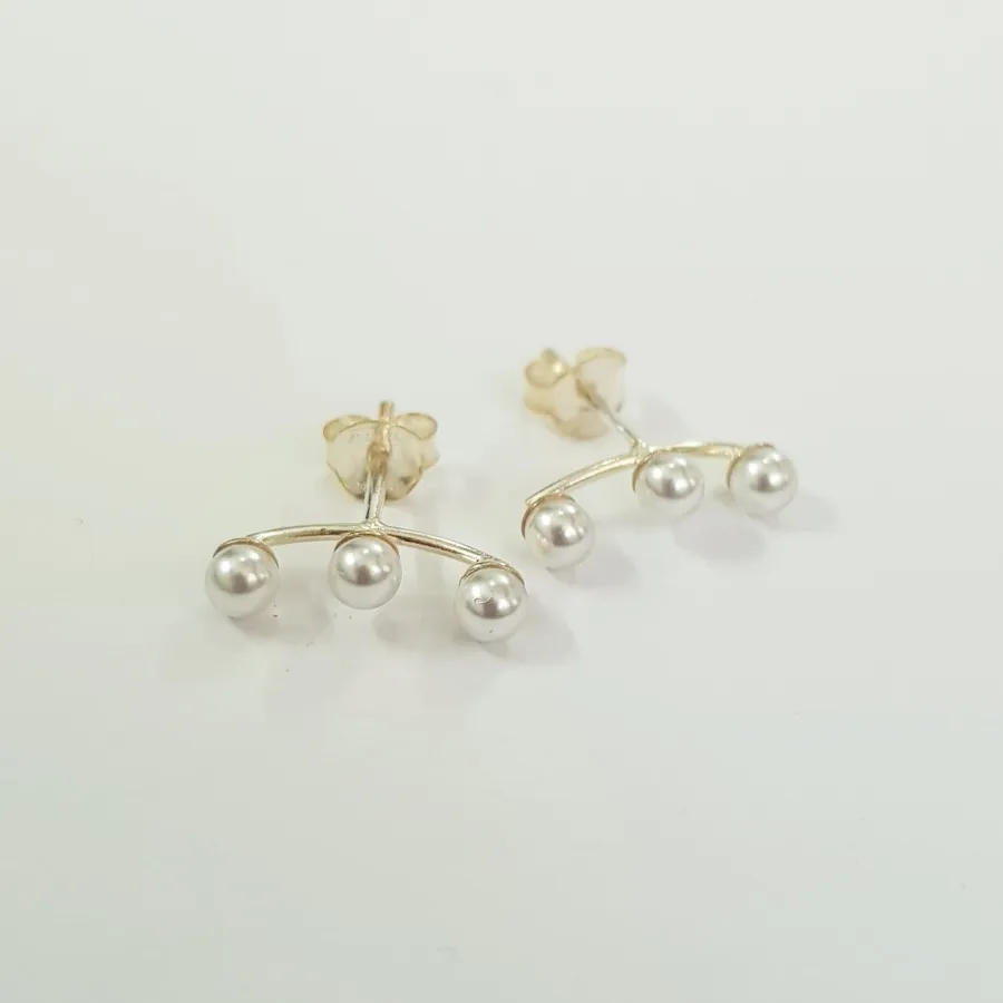گوشواره گلگوش نقره 925