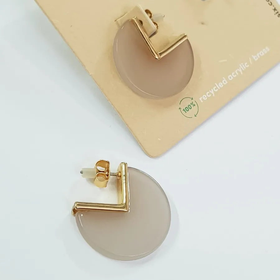 گوشواره استیل طلایی