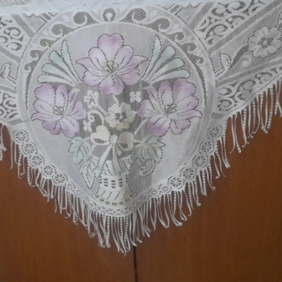 رومیزی رو پشتی تور اطلس