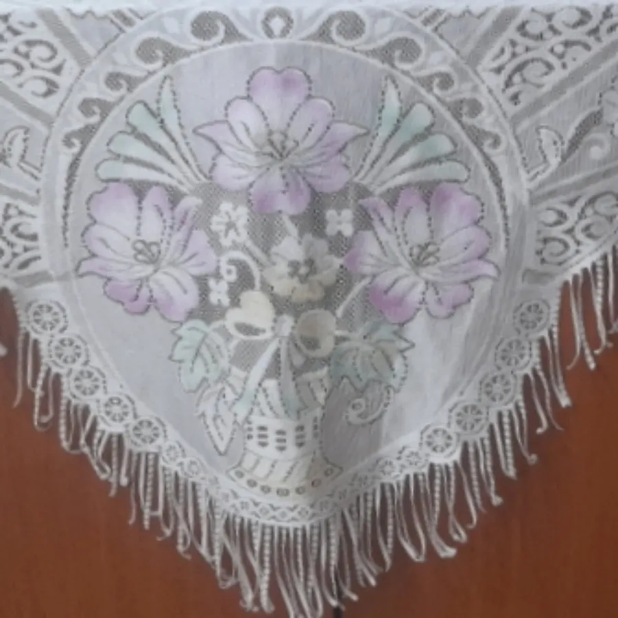 رومیزی رو پشتی تور اطلس