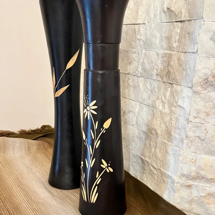 گلدان چوبی