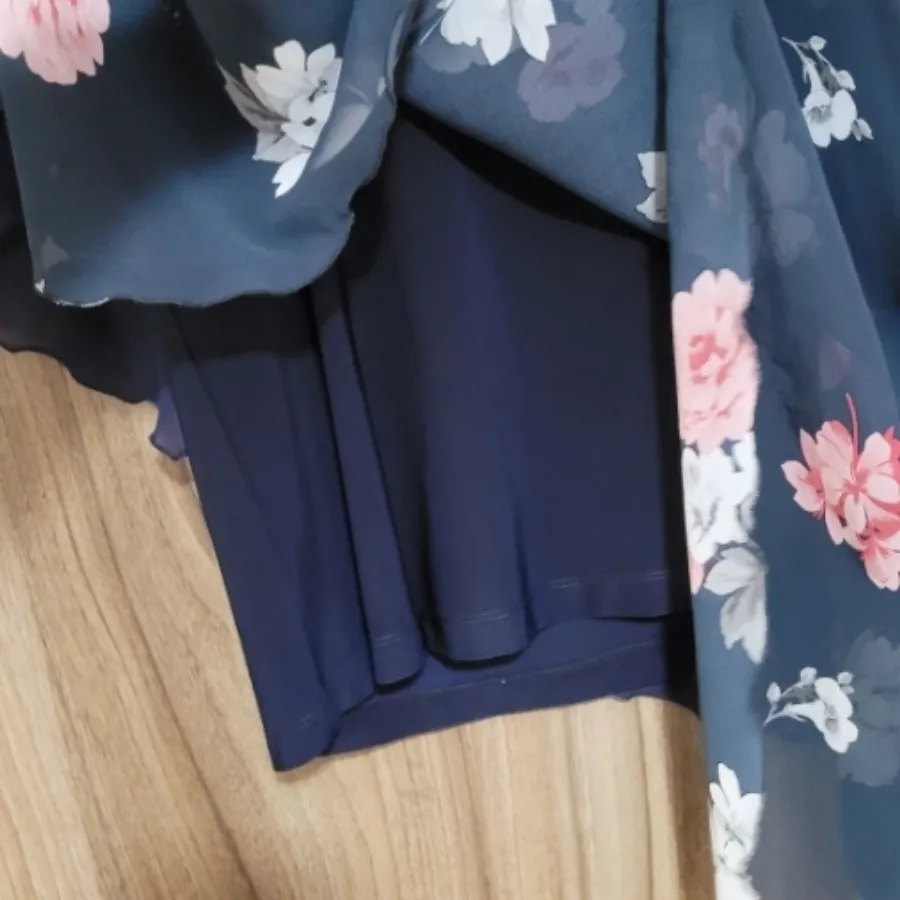 شومیز حریر سورمه‌ای
