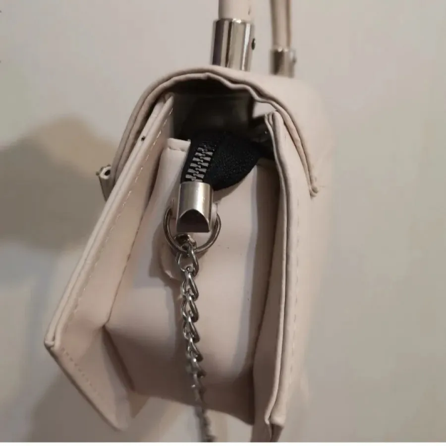کیف کرم نگین دار عروس