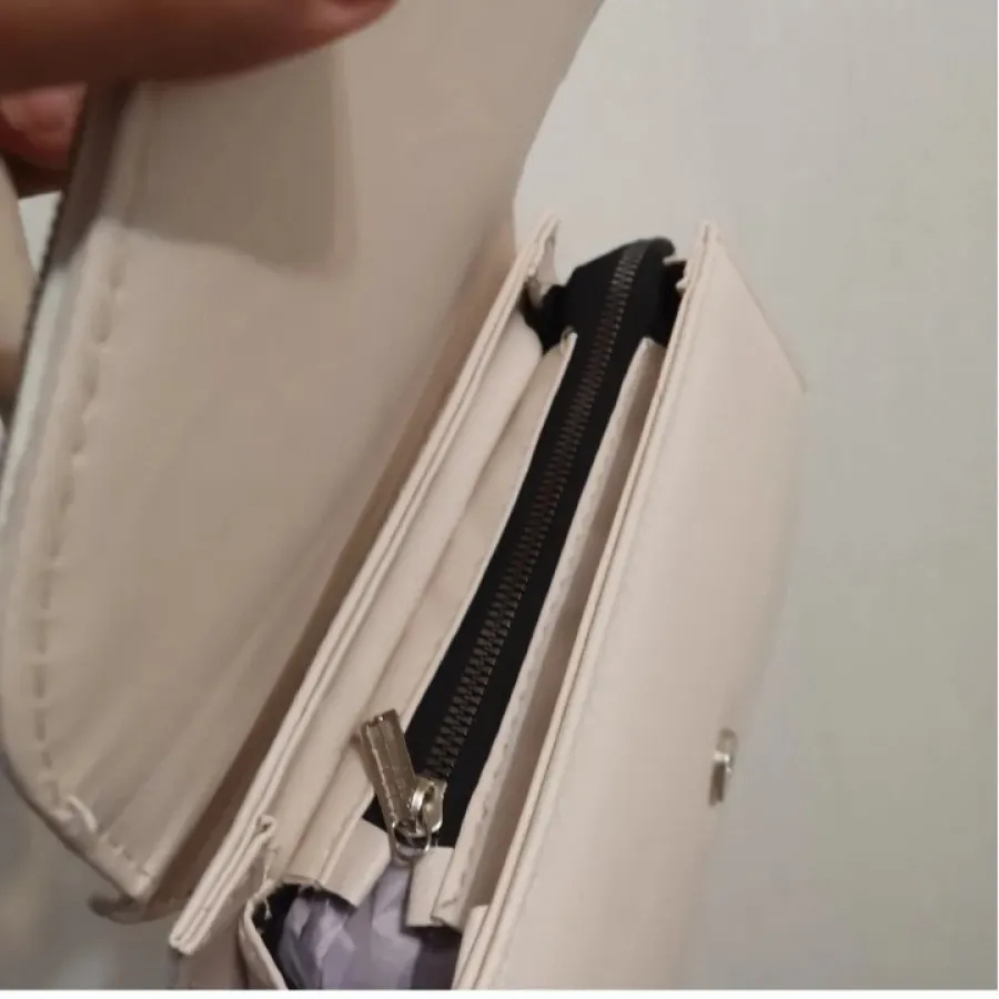 کیف کرم نگین دار عروس