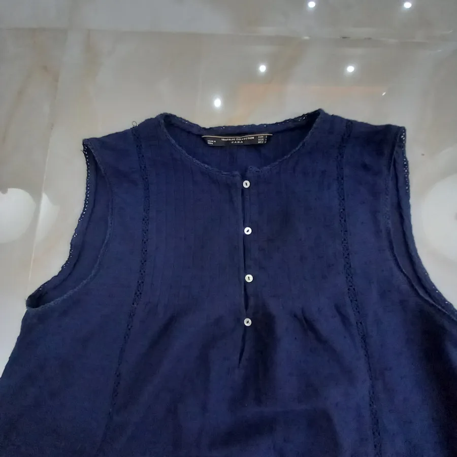 تاپ سرمه ای زارا