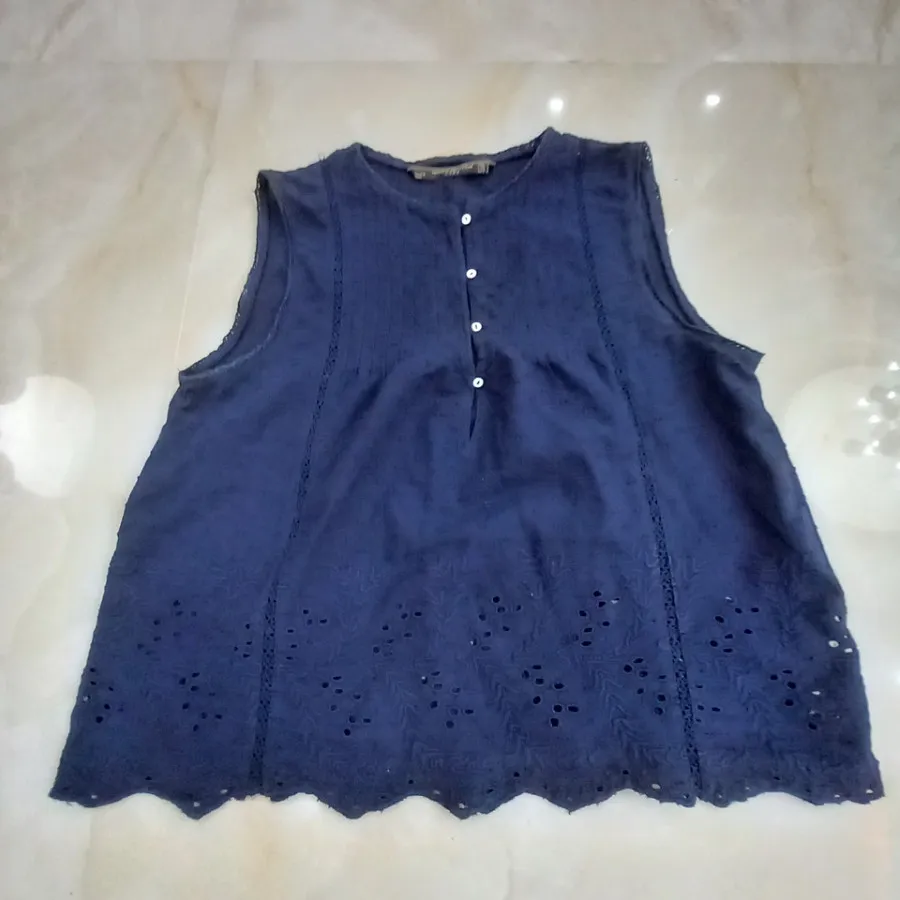 تاپ سرمه ای زارا