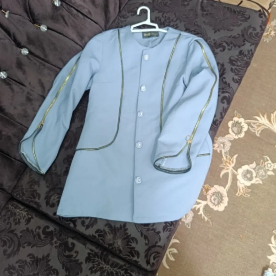 کت آبی زیپی
