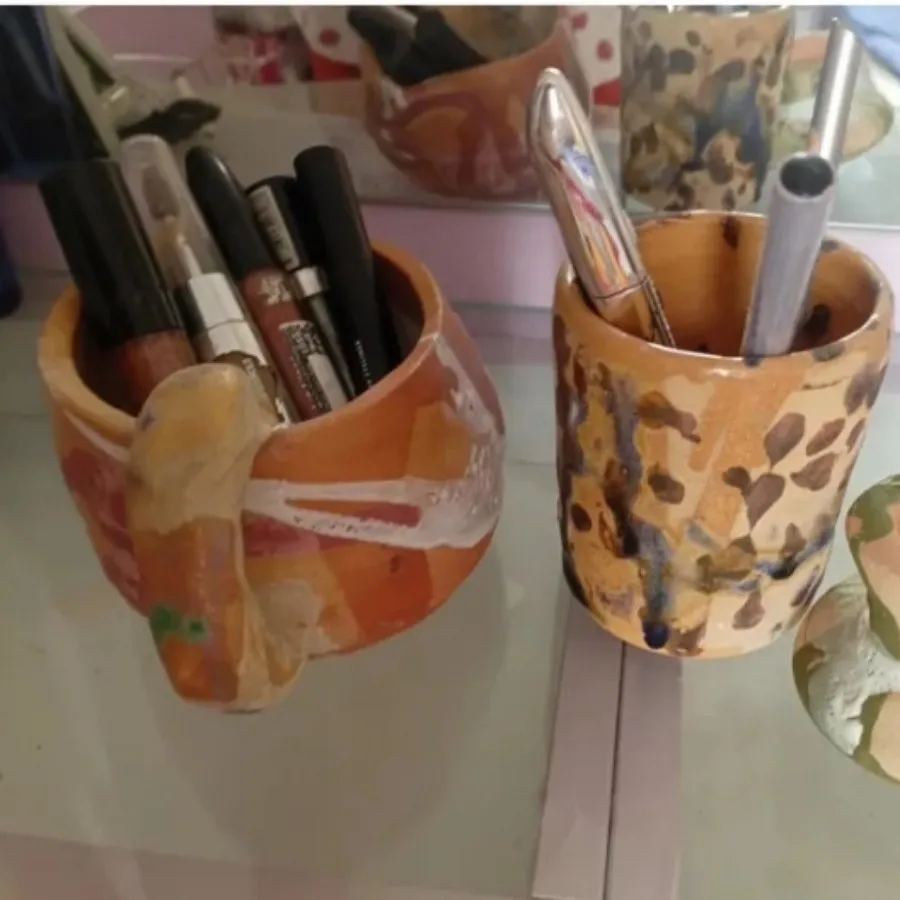 دکوری دست ساز سفالی لعابی