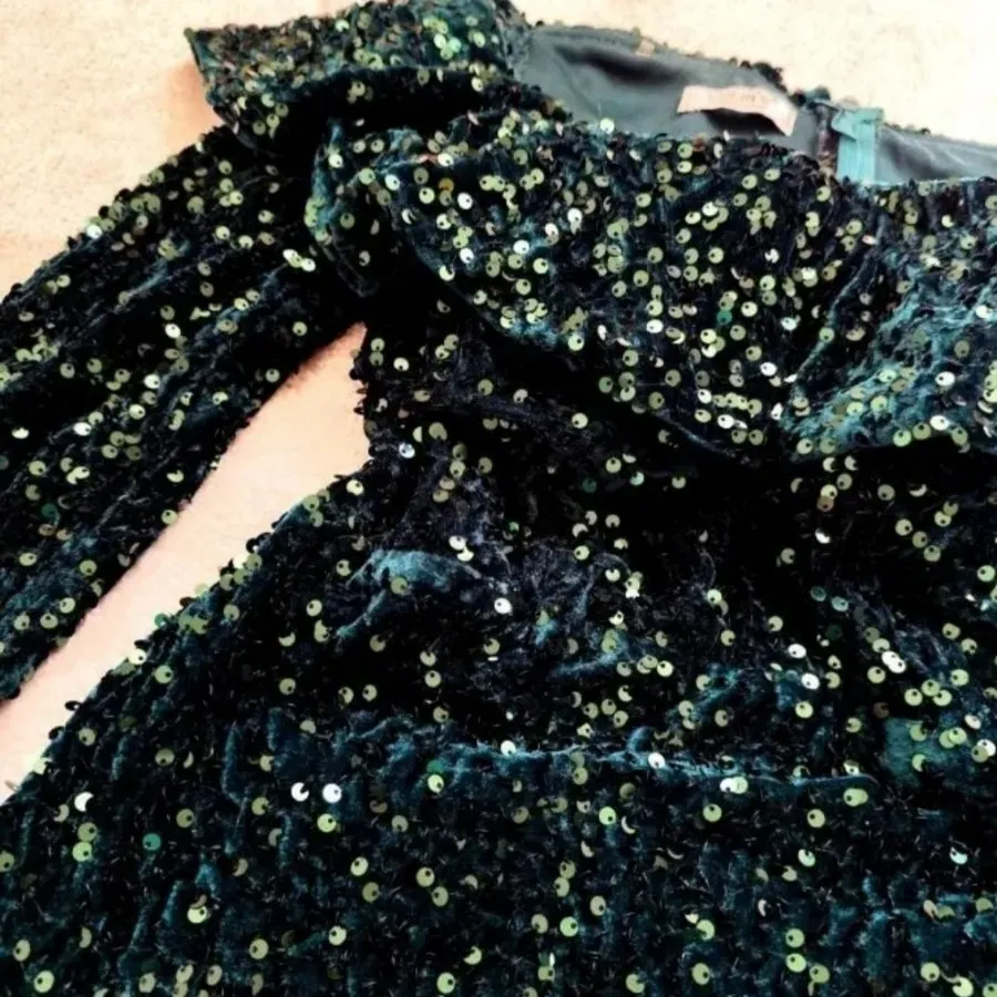 پیراهن مجلسی مخمل پولکی