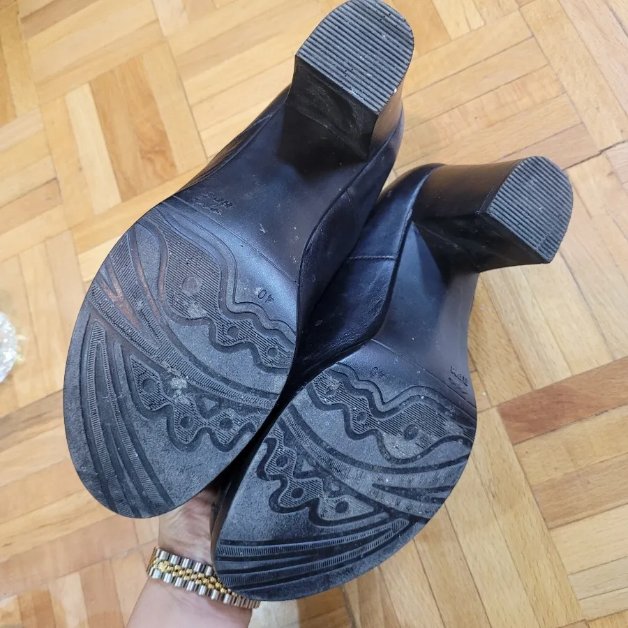 کفش تمام چرم مشکی چرم