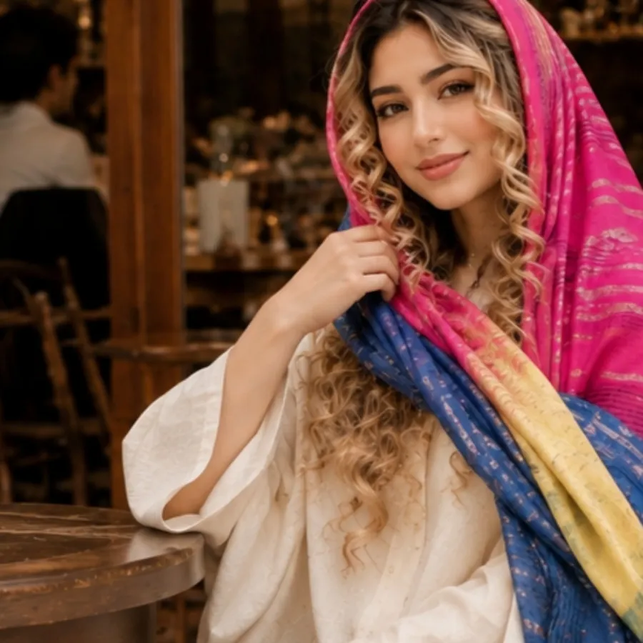 شال تابستانه 3رنگ