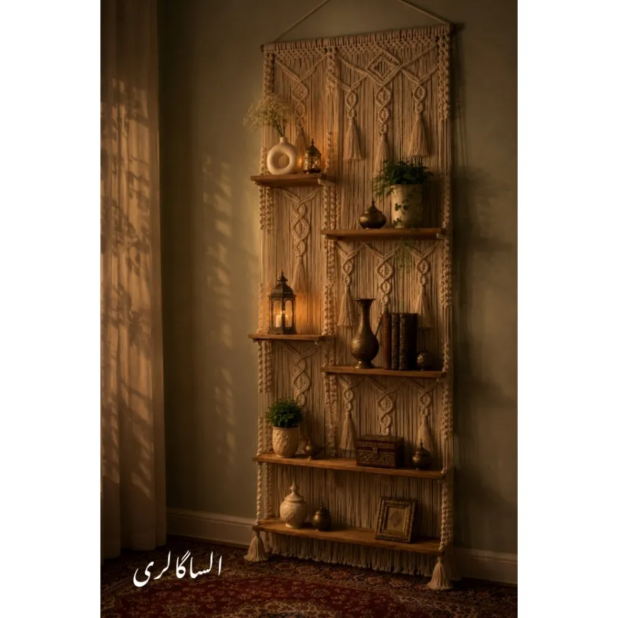 شلف مکرومه 6طبقه دکوری
