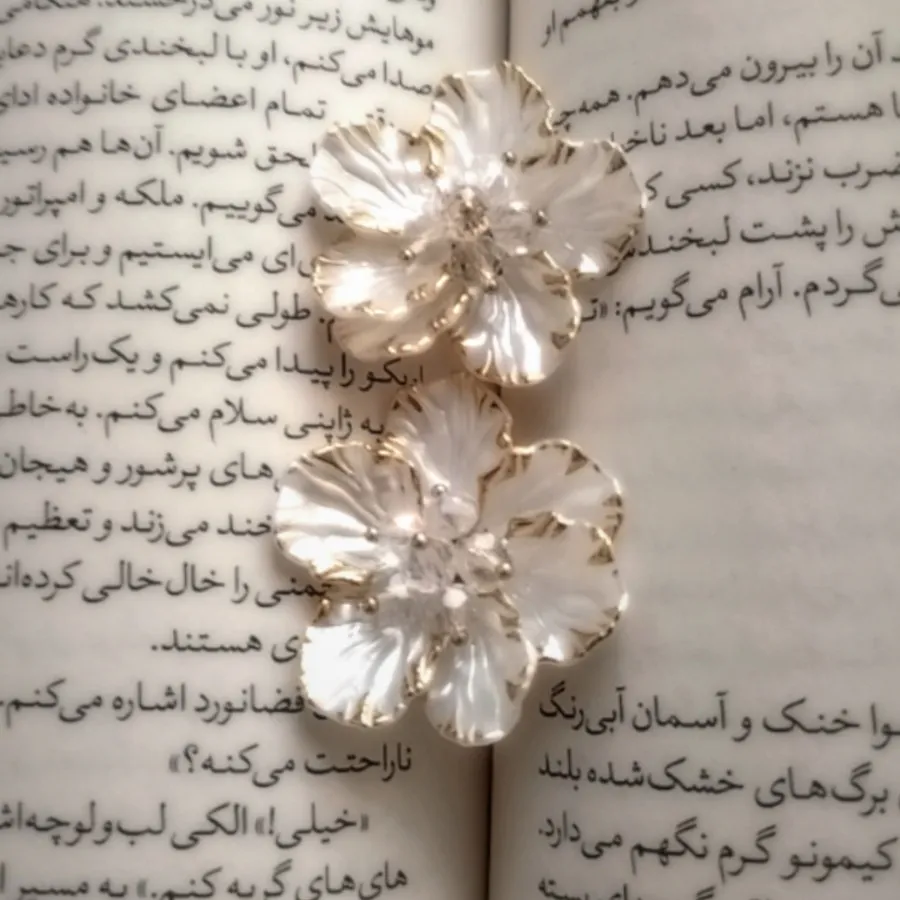 گوشواره هلی طرح گل