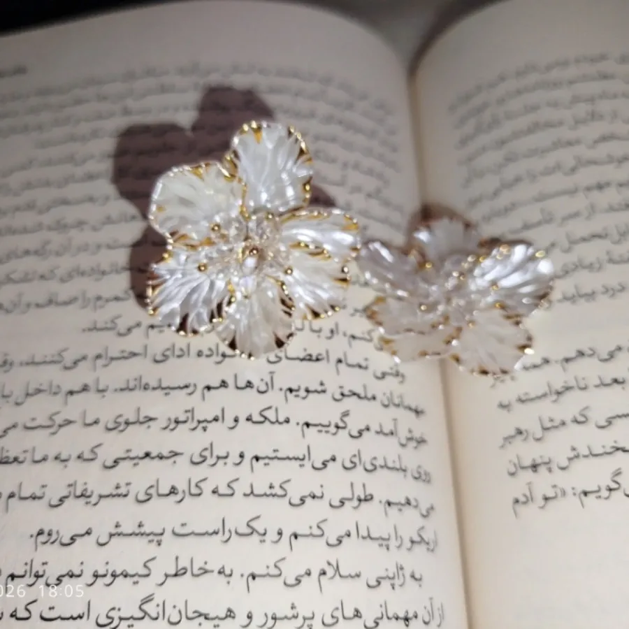 گوشواره هلی طرح گل