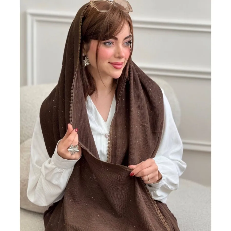 شال پلیسه برشکا دور عدسی