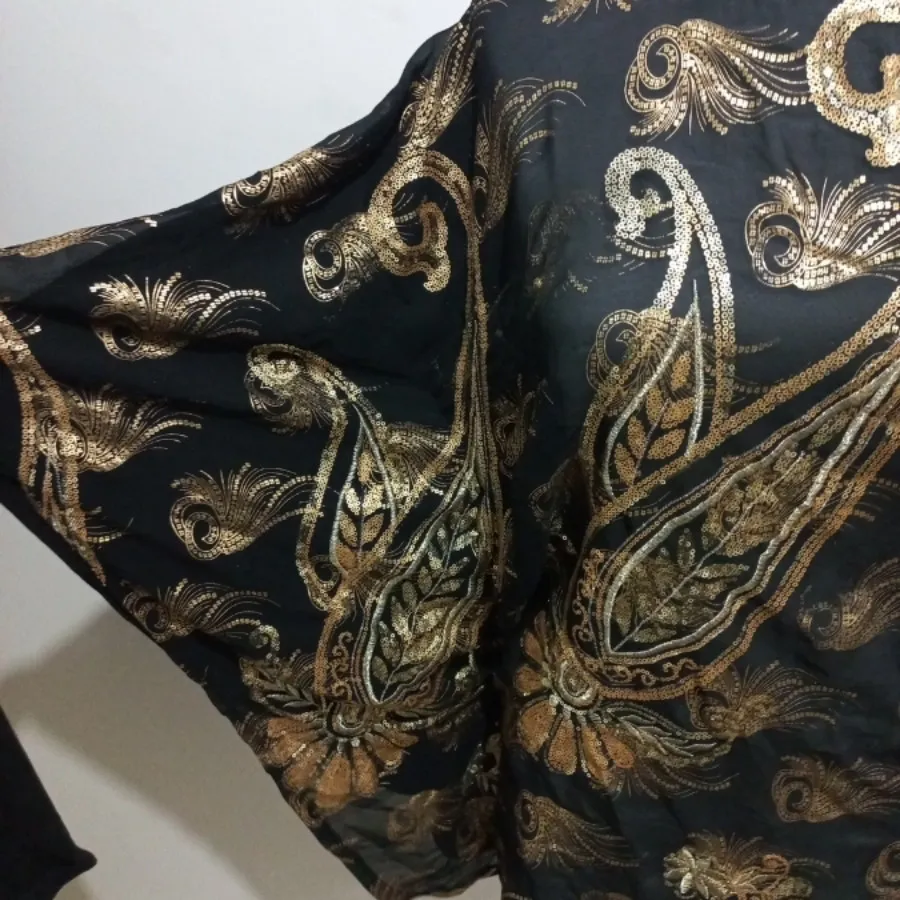 تونیک مشکی گلدوزی ترک