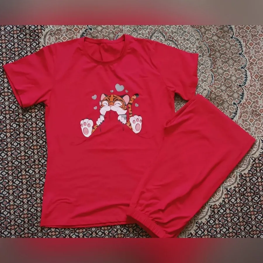 بلوز شلوار ست قرمز
