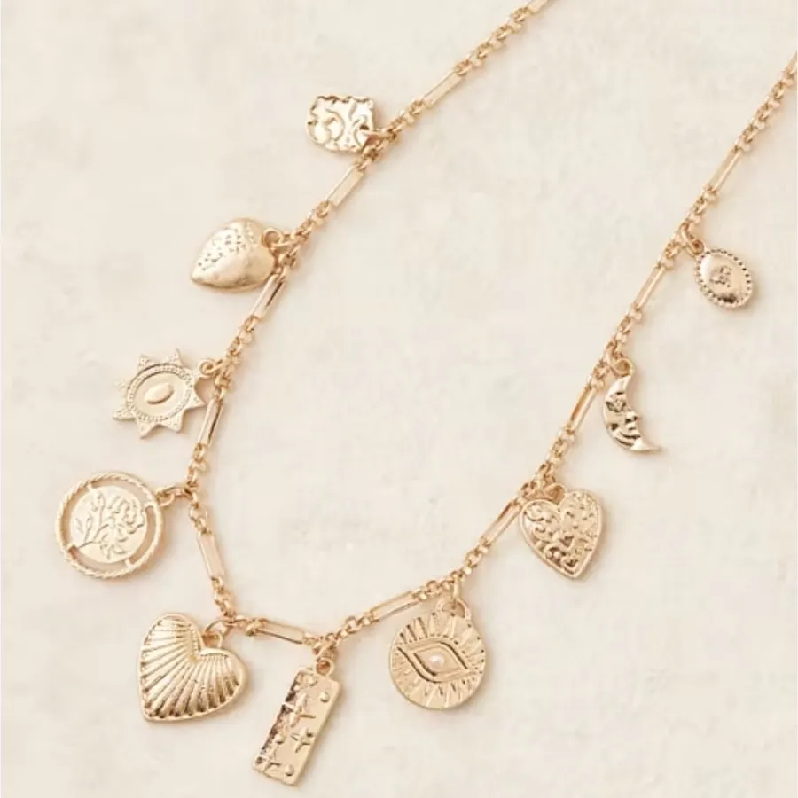گردنبند چارم دار boohoo