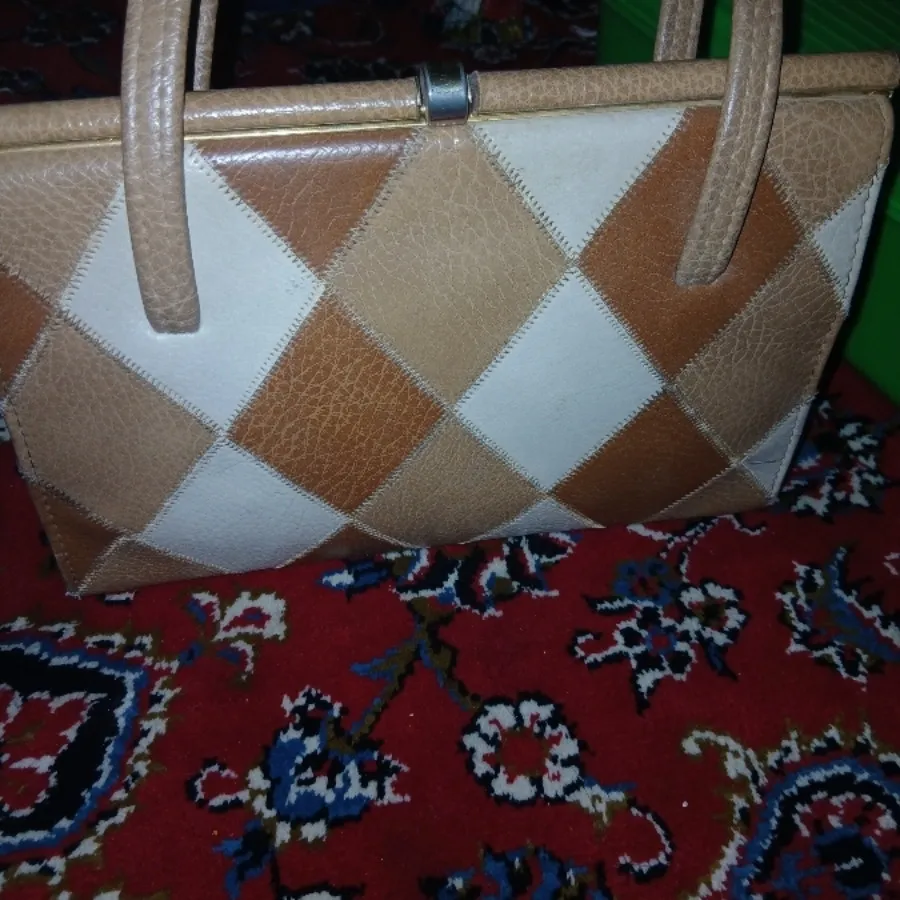 کیف مجلسی چرم تیکه دوزی