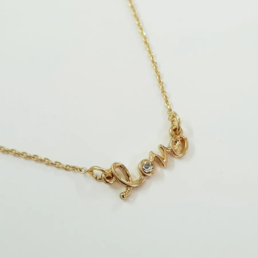 گردنبند آبکاری طلا Love