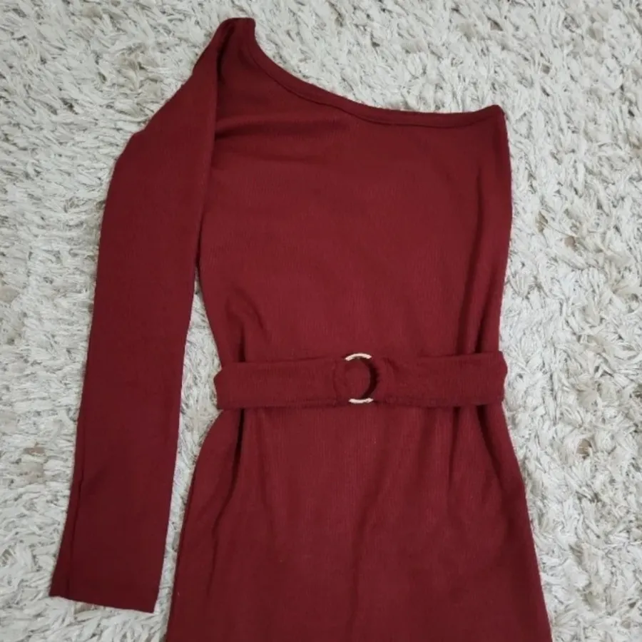 سرهمی کوتاه زرشکی یقه روم