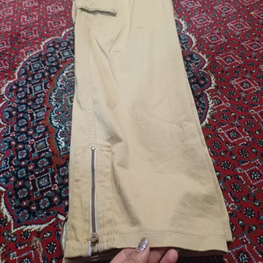 شلوار کارگو کتان