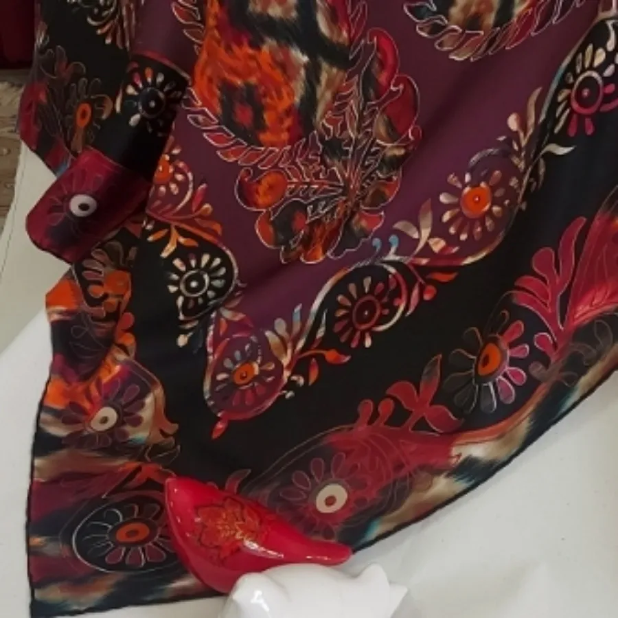 روسری ساتن ابریشم