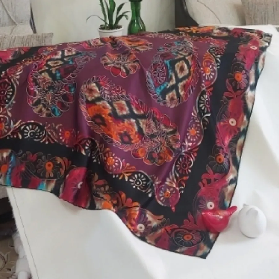 روسری ساتن ابریشم