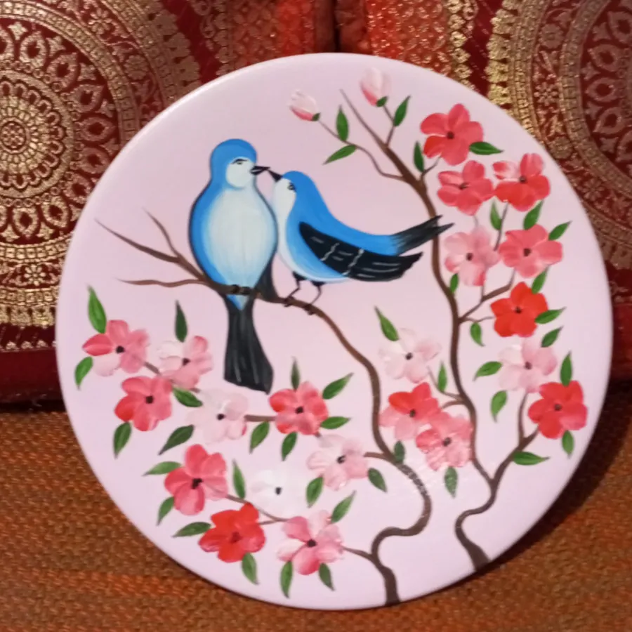 بشقاب دکوری پرنده ها