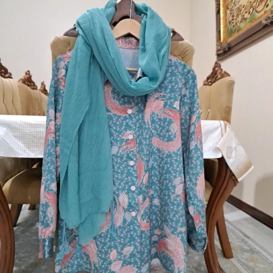 شومیز و شال ست