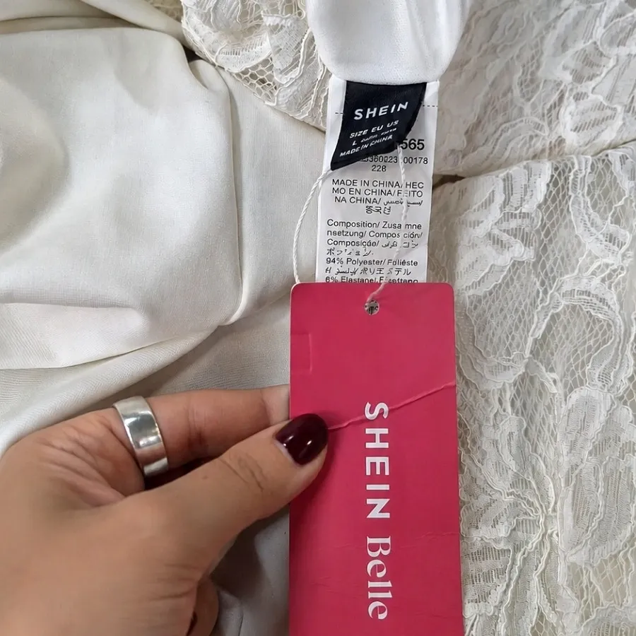 پیراهن سفید برند SHEIN