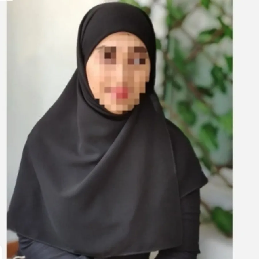 مقنعه کرپ لبنانی