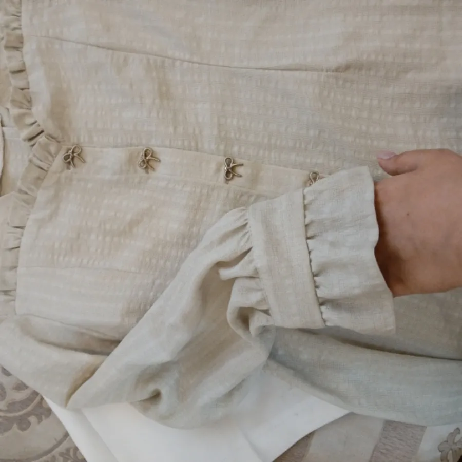 شومیز شلوار کرم سفید