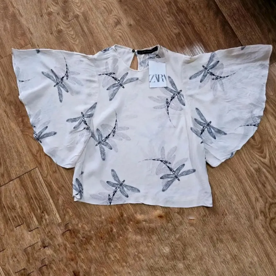 شومیز کراپ zara اسپانیا