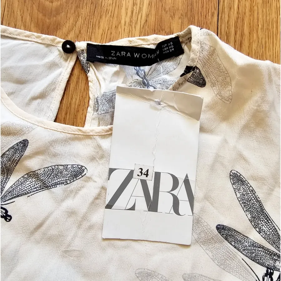 شومیز کراپ zara اسپانیا