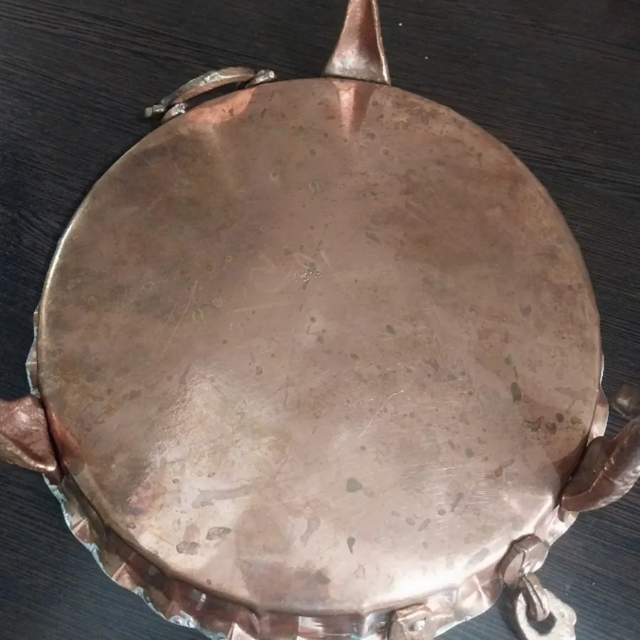 ظرف گرد مسی