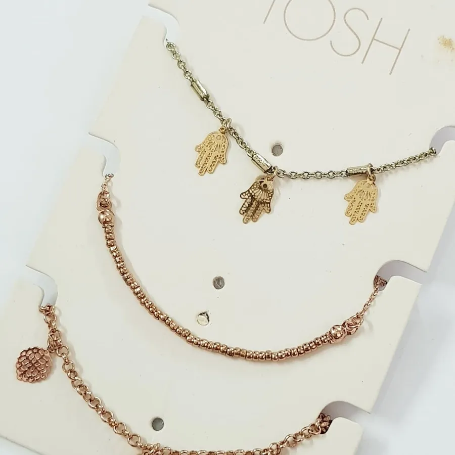 پک دستبند رزگلد Tosh
