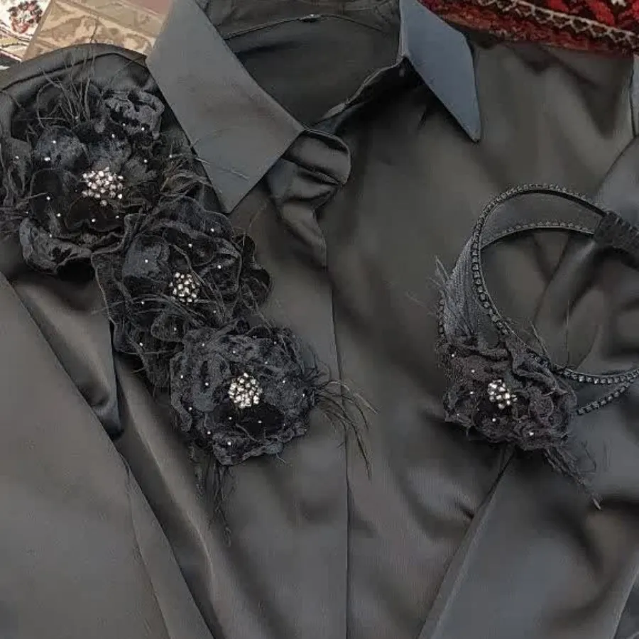 شومیز گل مخملی