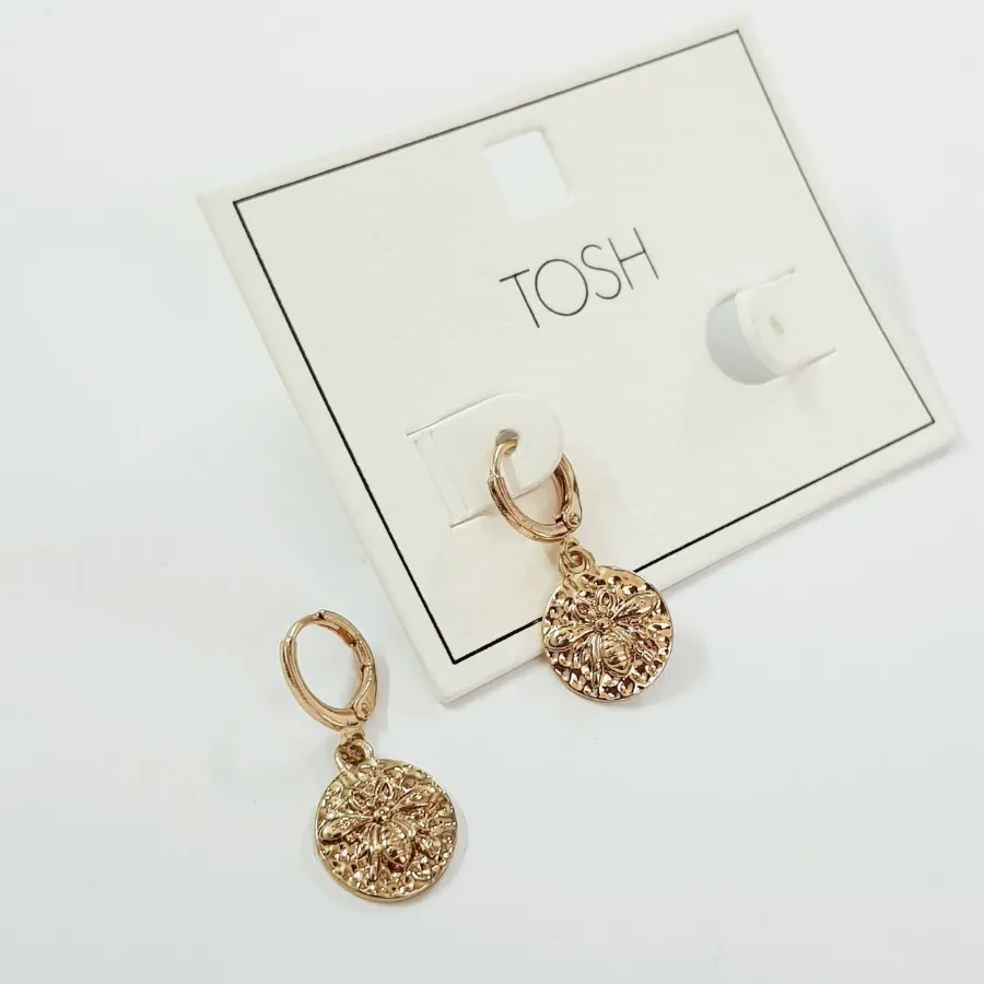 گوشواره طلایی آویزدارTosh