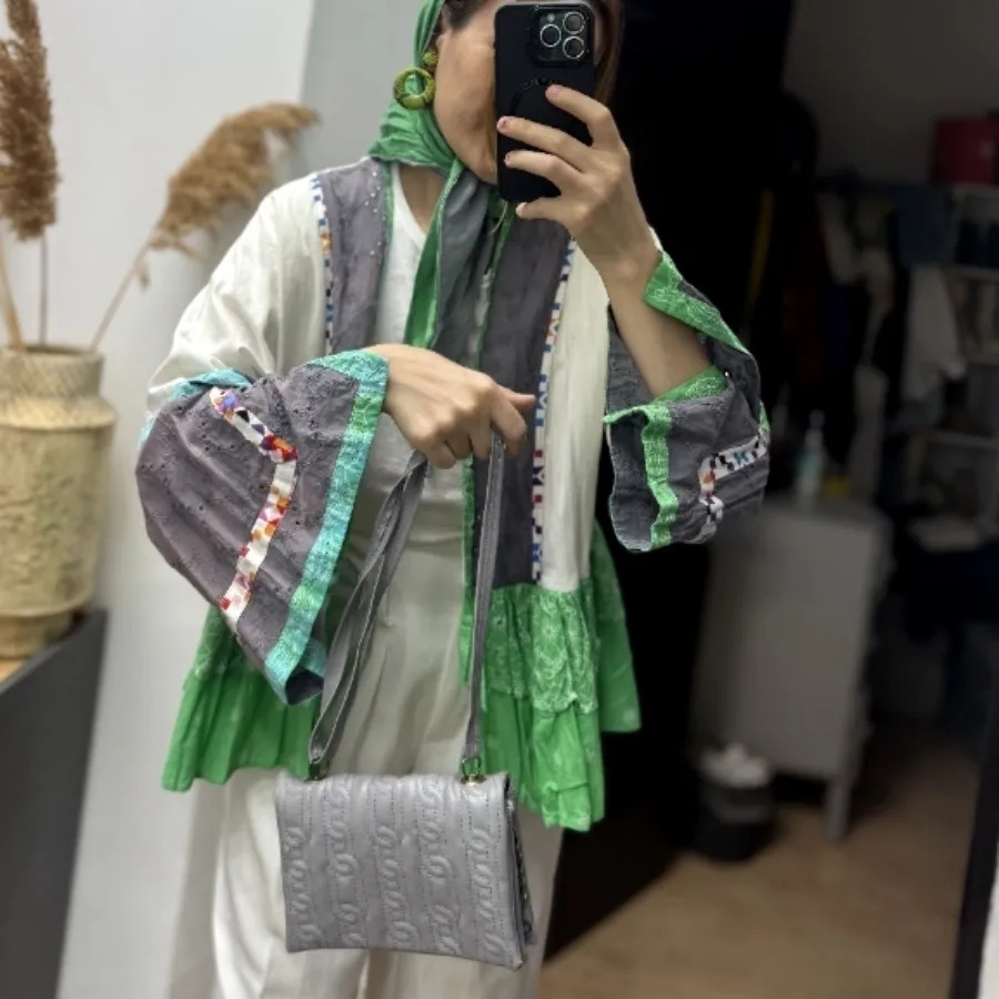 مانتوعروسکی روسری کیف