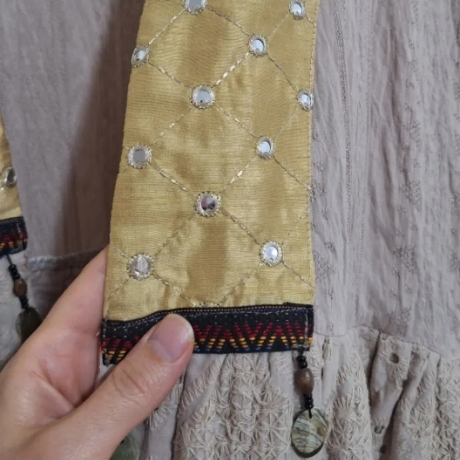 مانتو سنتی آینه کاری