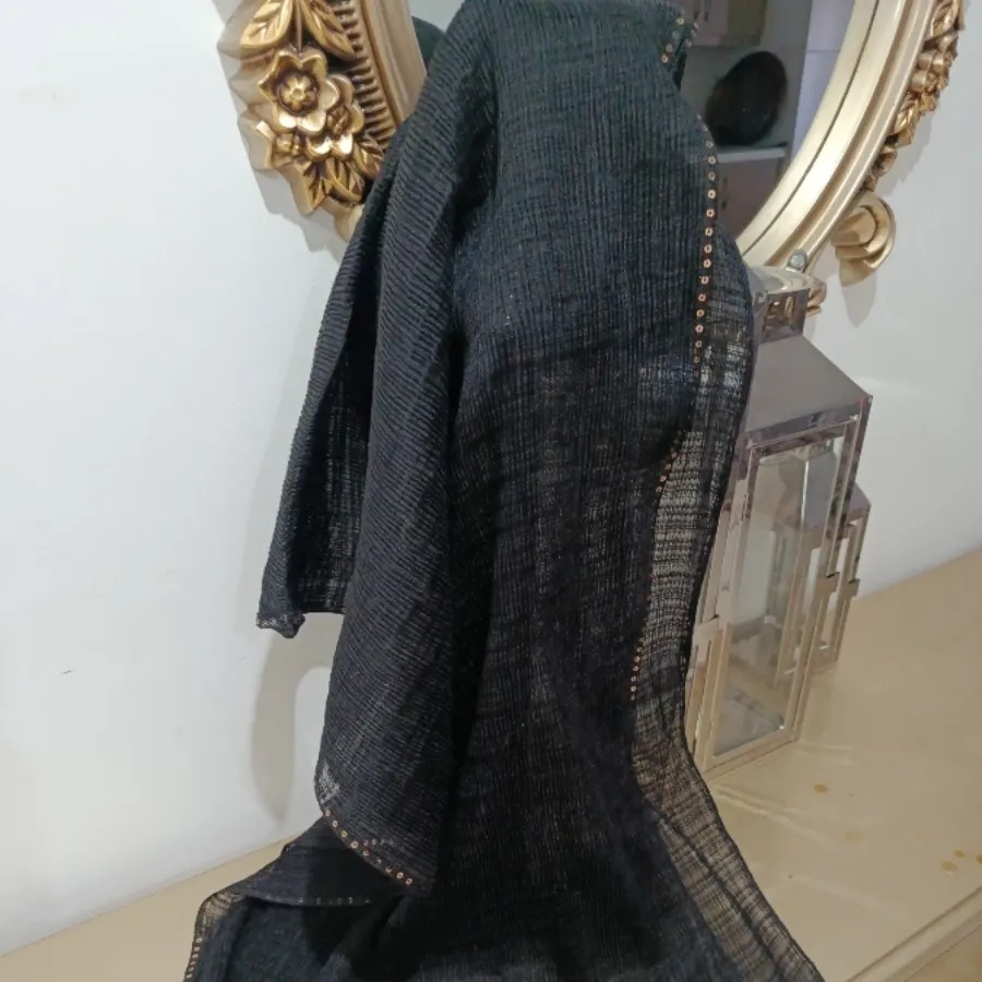 شال پلیسه مشکی